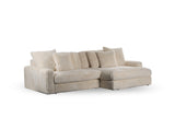 Sofa Nia DH Interiør Beige Hvid foto diagonalt set forfra