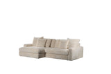 Sofa Nia DH Interiør Beige Hvid foto diagonalt set forfra