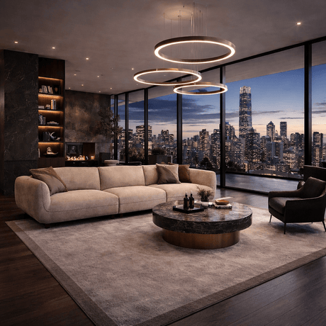 5-personers sofa Grande – Crème Bouclé – 345 cm – Bellagio