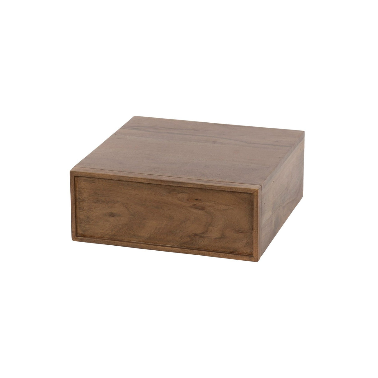 Zwevend nachtkastje acacia drift brown industrieel