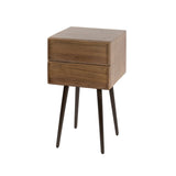 Nachtkastje Lio – Acacia Drift Brown – 2 Lades