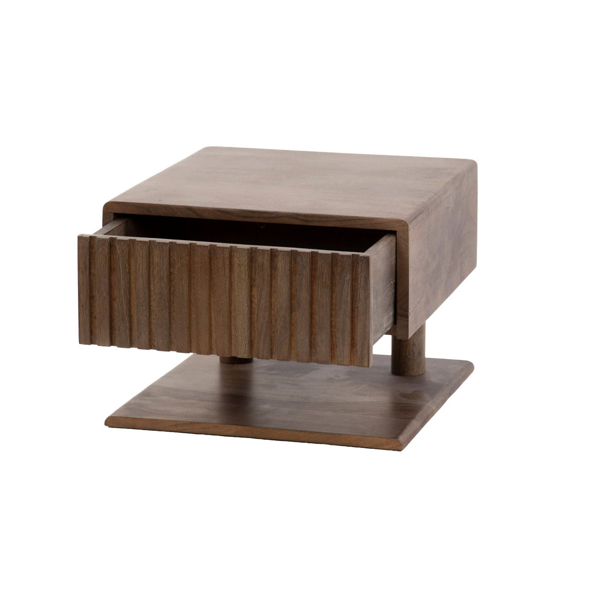 Flydende natbord Akacie Drift Brown – 1 skuffe 35 cm 