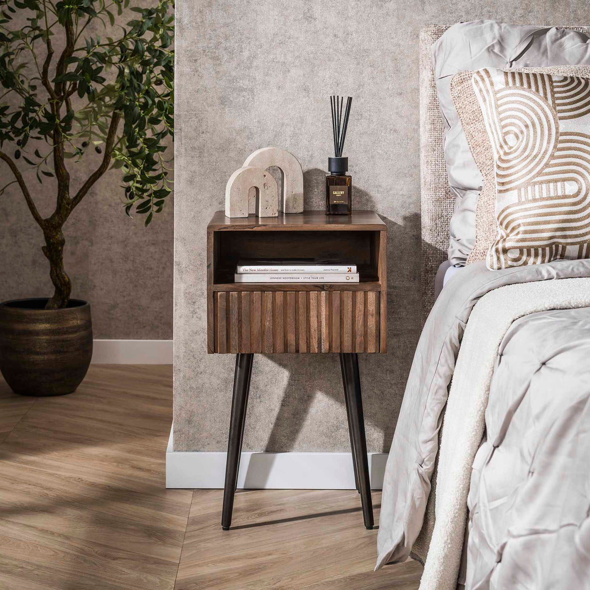 Natbord Dex Acaciahout Drift Brown - 1 Lades 