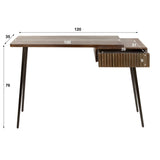 Kaptafel Elin - Massiv Akacie Drift Brown 120 cm 
