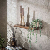 Vægbræt Acacia Drift Brown 60 cm - Massiv Træ 