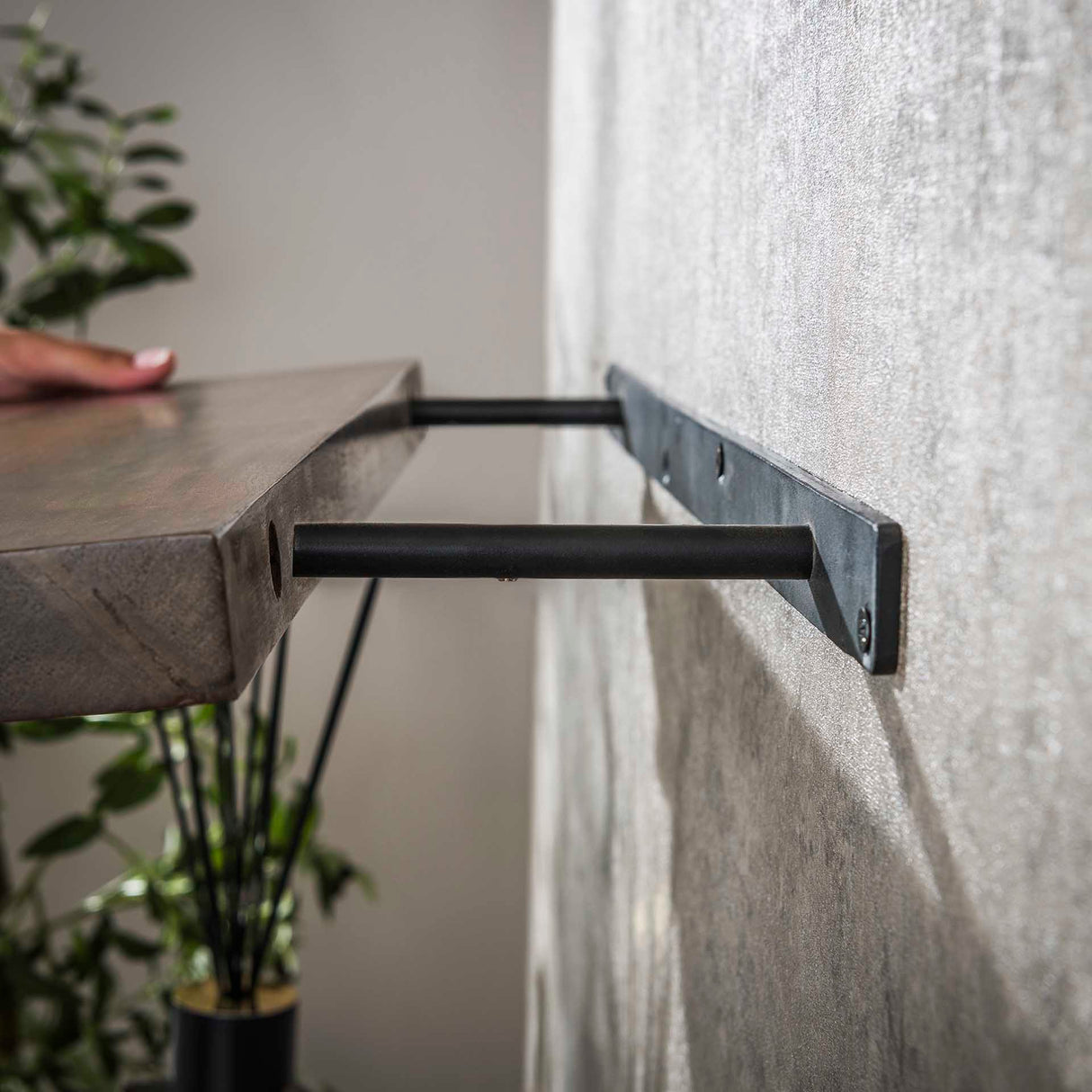 Vægbræt Acacia Drift Brown 60 cm - Massiv Træ 