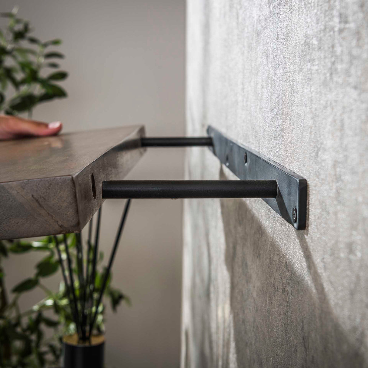 Wandplank Noa 90 cm - Acaciahout Drift Brown