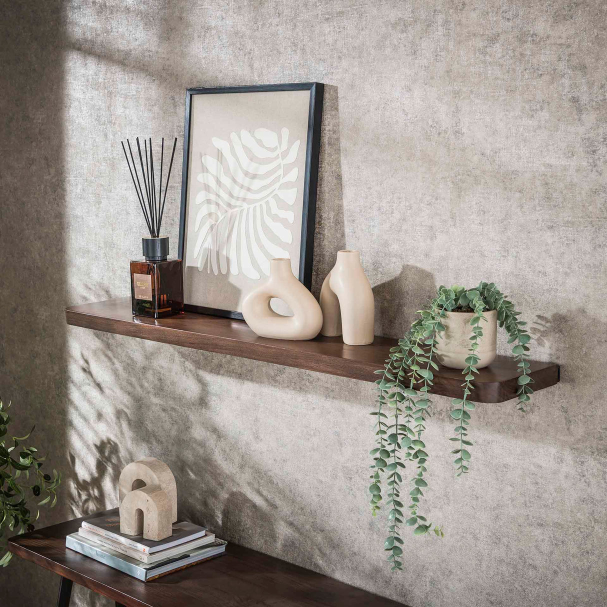 Wandplank Loft Acacia 120 cm - Drift Brown