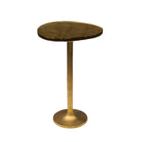 Sidebord Nola i antikguld - 60 cm højt 
