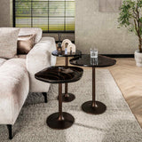 Sidebord Copper Glow M – Antik Kobber, 50x42x55 cm 