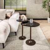 Sidebord Copper Glow M – Antik Kobber, 50x42x55 cm 
