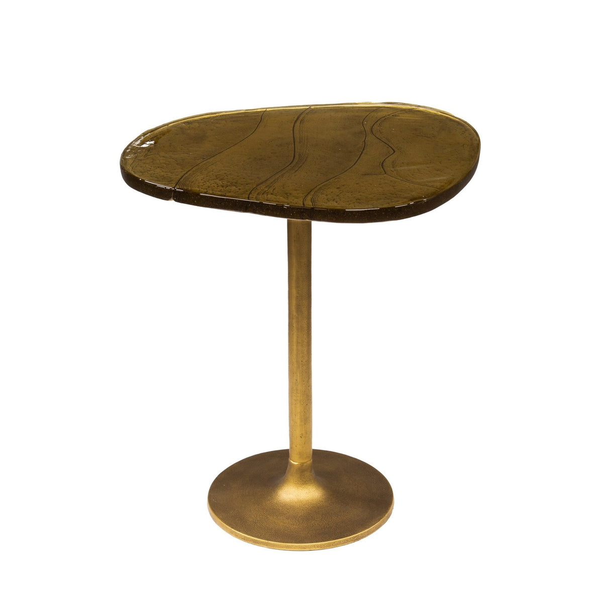Sidebord Aurora M - Antik Guld 50x55 cm 