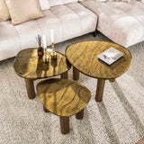 Salontafel Nova S - Antik Guld 51x37 cm 