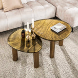 Stuebord Luna Antik Guld 62x45x40 cm 