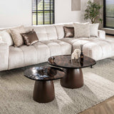 Stuebordssæt Aurora antik kobber - sæt af 2 