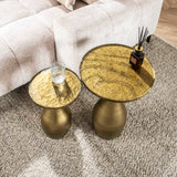 Sidebord Dråbe M - Antik Guld 40x60 cm 