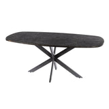 Spisebord Jax Dansk Oval 215 cm - Grå Metallic 