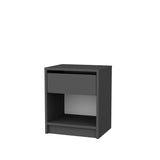 Sheridan sengebord antracit 44,6 cm Melaminbelagt møbelpanel