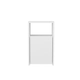 Carlin nachtkastje wit 36 cm Melamine gecoat houtcomposiet