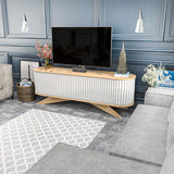 TV Meubels - TV Meubel Stor Saffier Wit Melamine 180x60x43 cm - Dimehouse