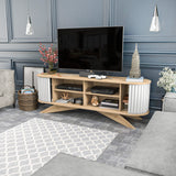 TV Meubels - TV Meubel Stor Saffier Wit Melamine 180x60x43 cm - Dimehouse