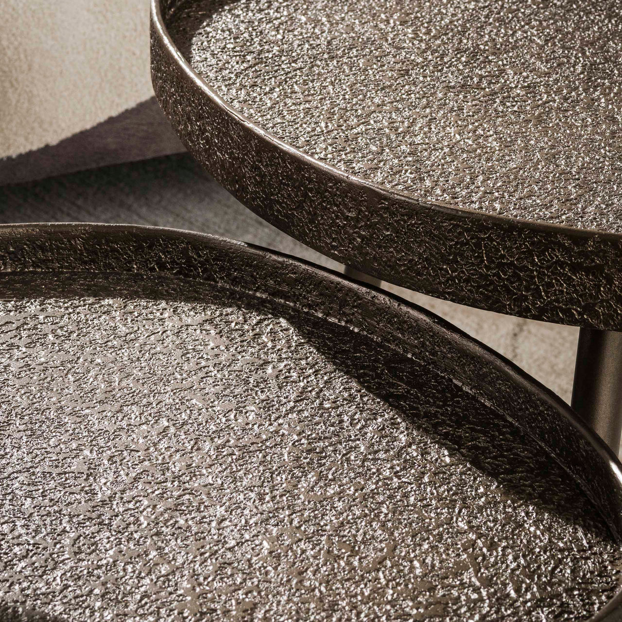 Luna Triangle sofabord sæt 2 bronze 80x60 cm 