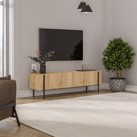 Herman tv-meubel Sapphire eikenlook 160 cm Gemelamineerd houtcomposiet
