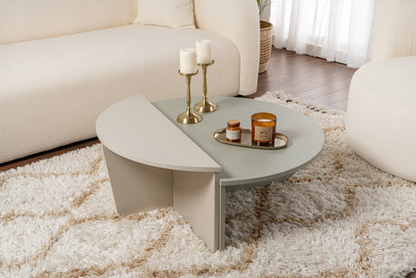 Ronde Salontafel As Groen Melamine 90 cm Orin