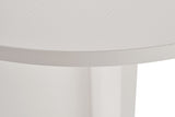 Eettafels - Ovale eettafel Wit melamine - Japandi - 180x89,5x75 cm - Sota - Dimehouse
