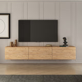 West tv-meubel Atlantic pine 150 cm Gemelamineerd houtcomposiet