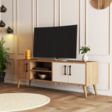 TV-møbel Exxen Eg Hvid Melamin 150x52x34 cm