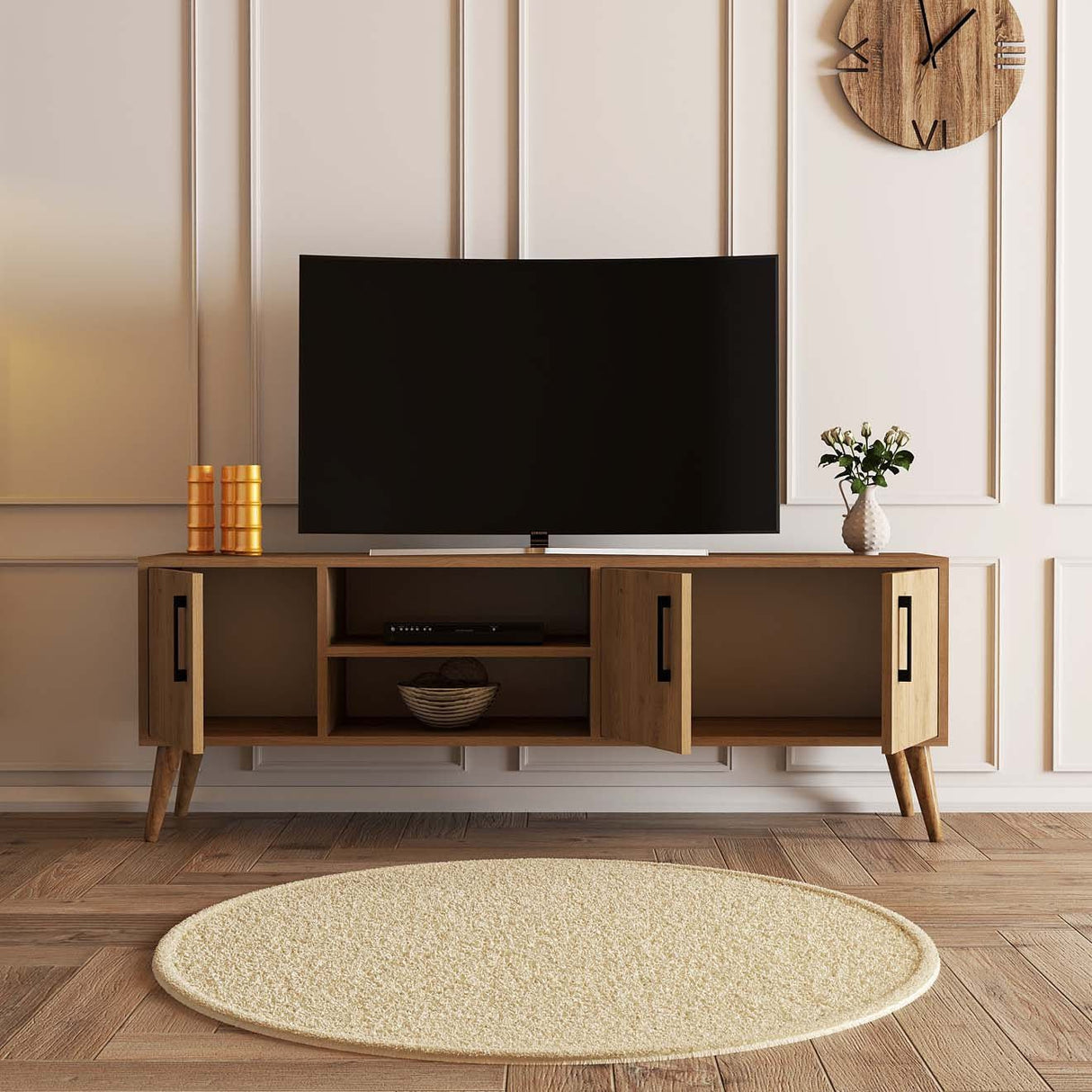 TV-møbel Exxen Eg Melamin 150x52x34 cm