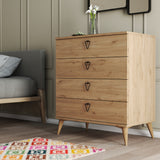 Kommode Versa Eg Melamin 80x90,8x45 cm