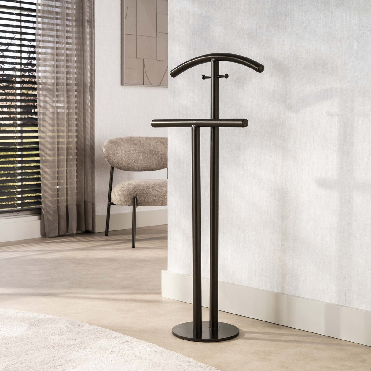 Rivo stående garderobestang Drift brun 