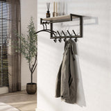 Kapstokvæg Travertin 2x5 knager 65 cm Melamin 