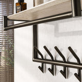 Kapstokvæg Travertin 2x5 knager 65 cm Melamin 