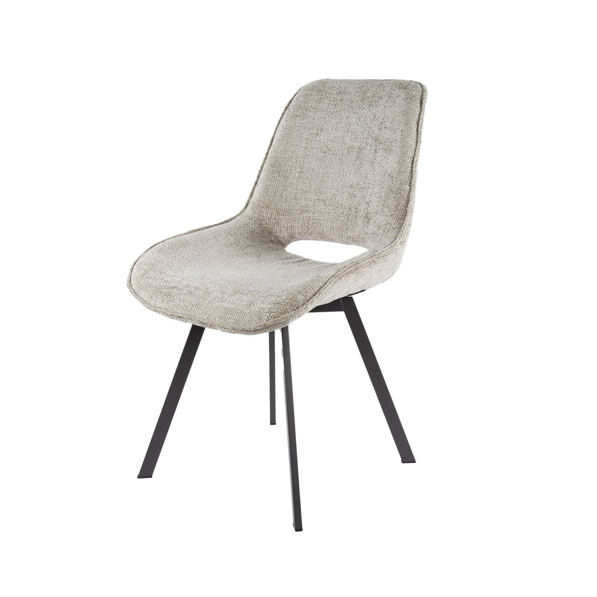 Moderne spisebordsstol Riviera Rich Sand Drejelig uden armlæn 