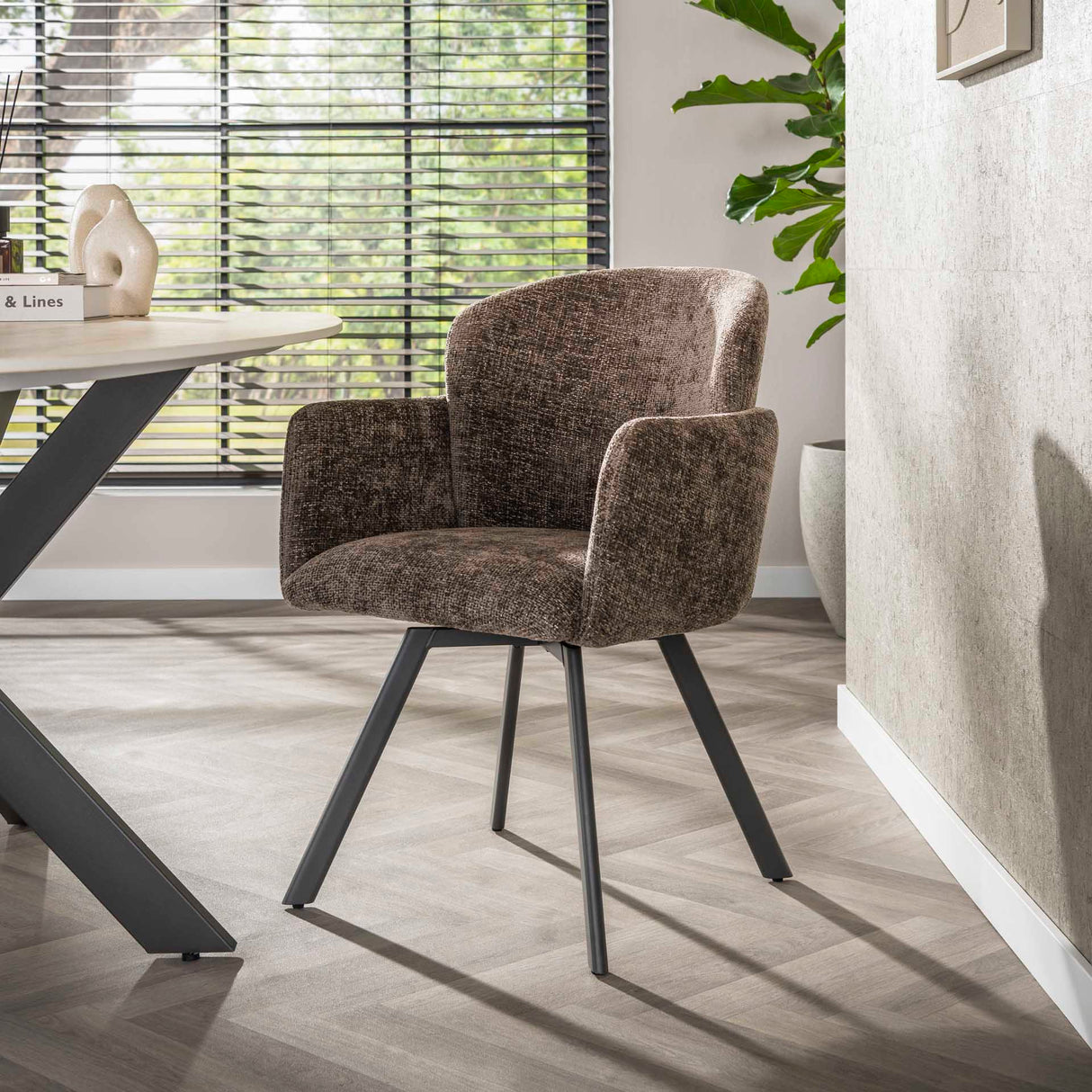 Sæt med 2 spisestuestole Comfortline Hoven Rich Taupe 
