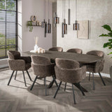 Sæt med 2 spisestuestole Comfortline Hoven Rich Taupe 