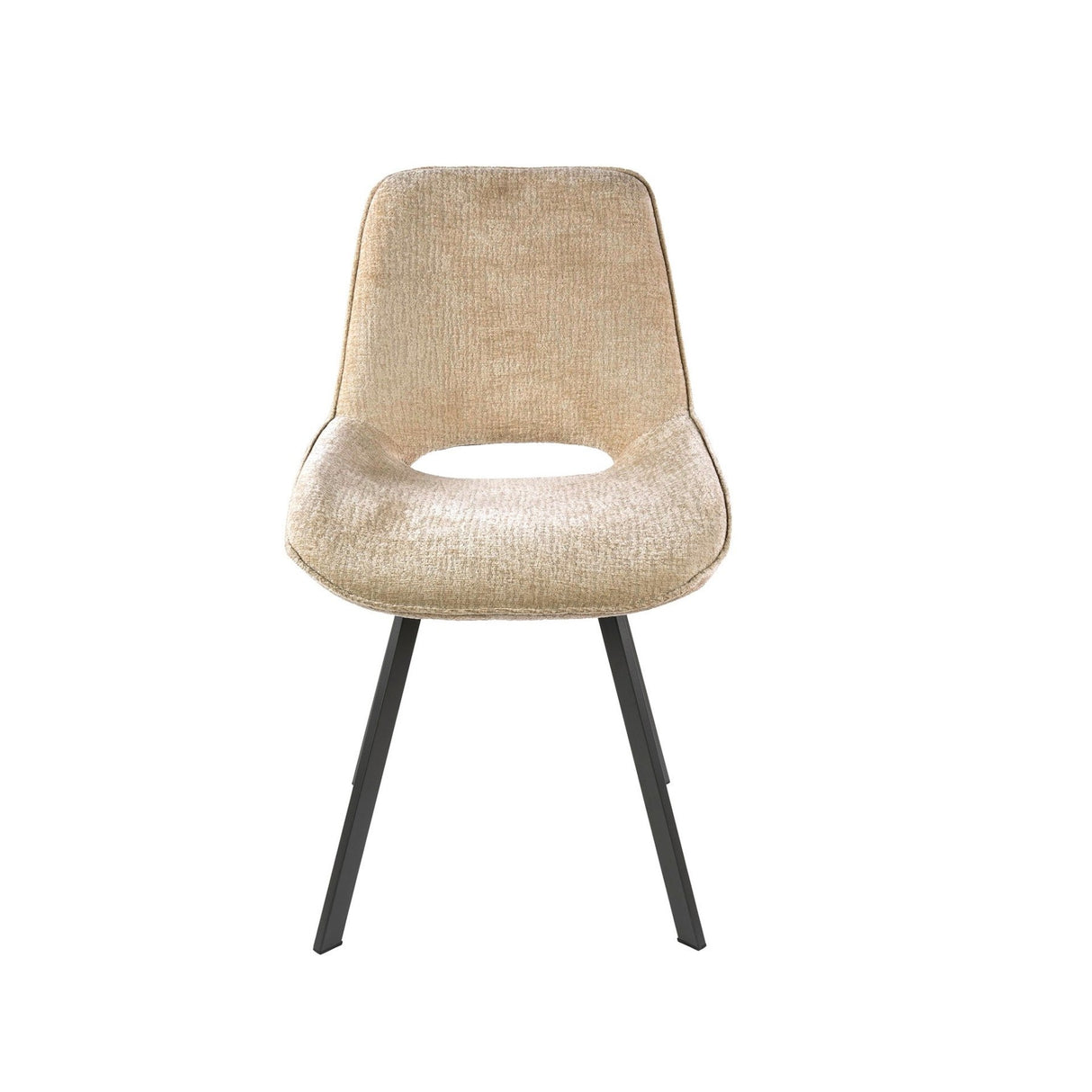 Sæt med 4 spisestuestole Avero drejelig Jaroq sand 