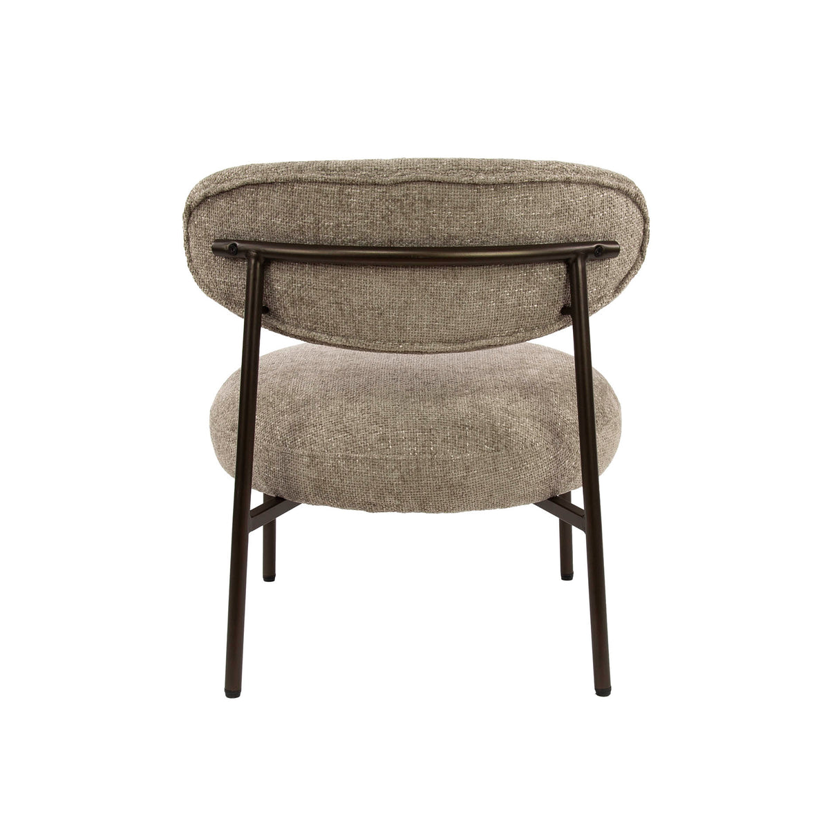 Nova Rund Fotel – Sandfarvet Stoff 