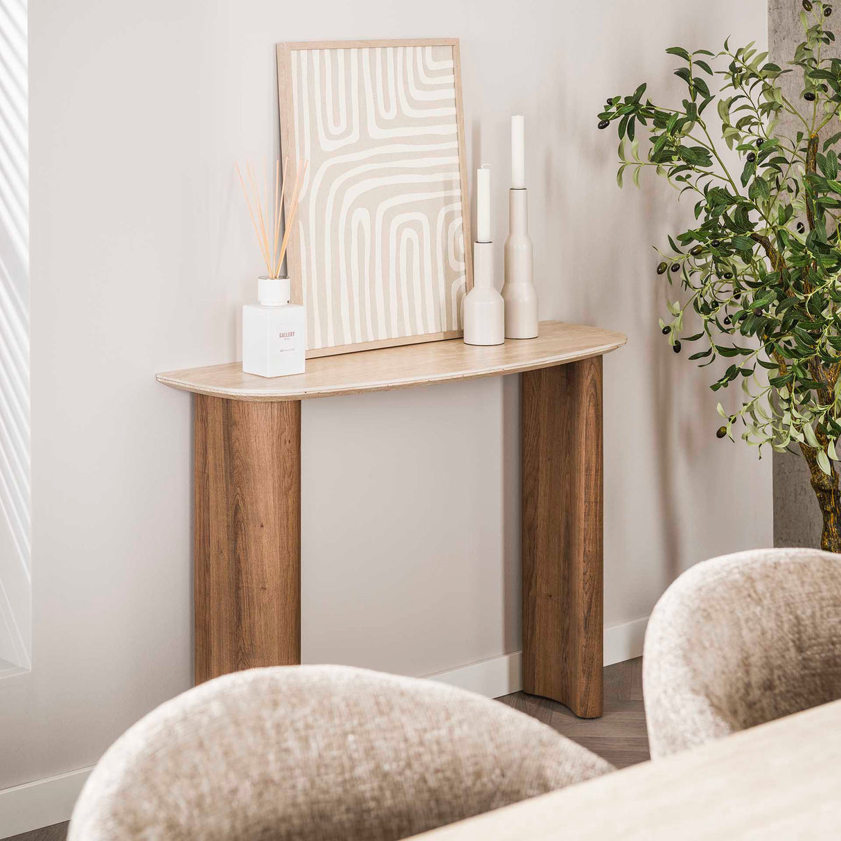 Monza Buet Kaptafler Keramik Travertin 100 cm 