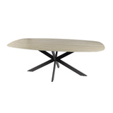 Aureo Ovalt Bord 180 cm Travertin Keramik 