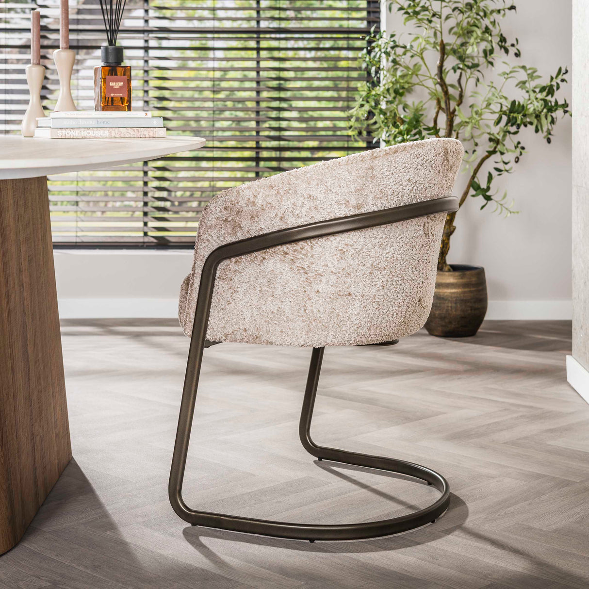 Sæt med 2 spisestuestole Reno Alura sand 