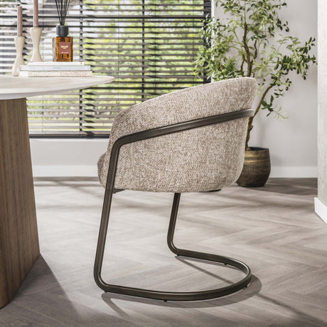 Sæt med 2 spisestuestole Zandello Hoven sand 