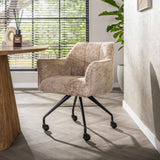 Sæt med 2 spisebordsstole Tova Alura sand 