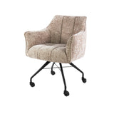 Sæt med 2 spisestole Hoven rich sand elegant 