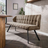Spisebordsbænk Lino Bouclé Stof Taupe 180 cm Ternet 