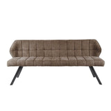 Spisebordsbænk Lino Bouclé Stof Taupe 180 cm Ternet 