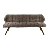 Spisestue sofa gitter taupe brun chenille